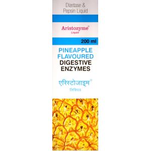 Aristozyme Liquid  200 ml  PINEAPPLE FLAVOURED DIGESTIVE ENZYMES
